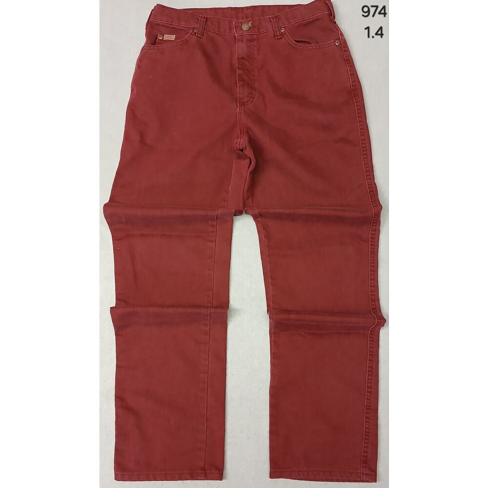 Lee (10L) Vintage Burgundy High Rise Tapered Leg Denim Jeans